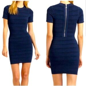 Torn by Ronny Kobo Navy Blue Candela Bodycon Dress
